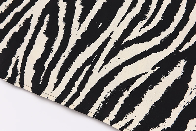 [EAM] Moterys Black Didelis Dydis Zebras Spausdinti Nereguliarus Palaidinė Naujas Atvartas ilgomis Rankovėmis Laisvi Marškinėliai Mados Pavasario Rudens 2021 1DD6887 5