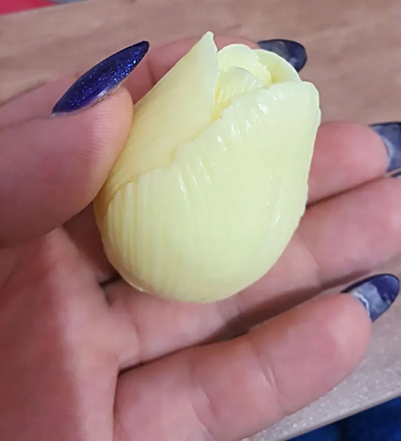 1Pcs 3D tulip gėlių Muilo pelėsių Silikono pelėsių Muilo priėmimo žvakė šokolado silikoninė forma 5