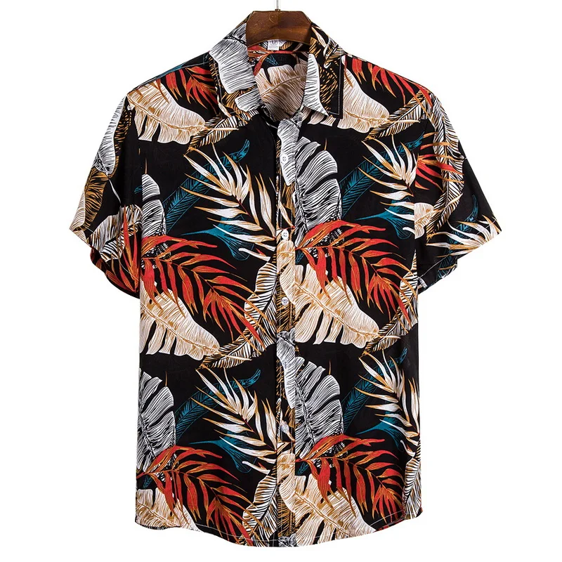 2021 Naują Atvykimo vyriški Marškiniai vyriški Havajų Atsitiktinis Vienas pelės mygtuku spustelėkite Visas rungtynes, Marškinėliai Spausdinimas trumparankoviai Marškinėliai Viršų 5