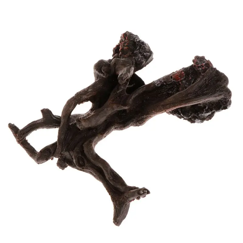 Akvariumas Negyvos Medienos Medinių Dirbtinės Dervos Žuvų Bakas Dekoravimas Ornamentais, Augalų Kraštovaizdžio Medžio Roplių Atveju Kelmas Šaknis Dekoras 5