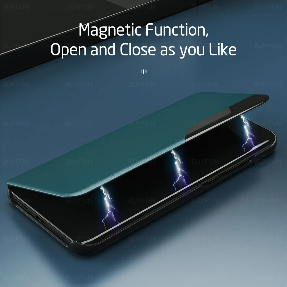 Mi11i 5G Atveju PU Odos Smart Šono Langų Magnetinis Stendas Flip Xiaomi Xiomi Mi 11i 11 i 5G 2021 6.67