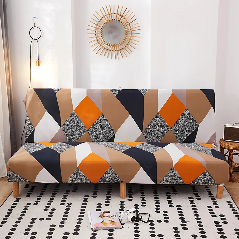 Airldianer geometrinis spausdinimo, lankstymo, sofa-lova padengti sofa apima spandex stretchdouble sofos sėdynės padengti užvalkalai už kambarį 5