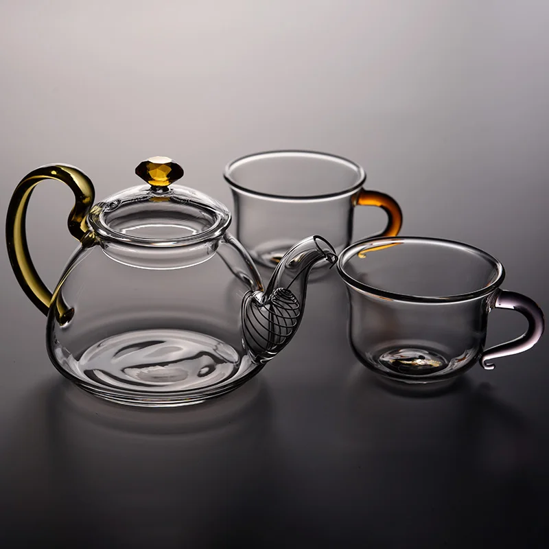 300ml Arbatinukas Rankų darbo, Atsparus Karščiui Stiklas, Arbatinukas Namų Teaware Kinijos Kung Fu Arbatos Rinkinys Teaware Arbatos Virdulys Kūrybos Kavos Virdulys 5