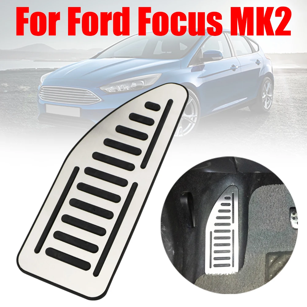 Nerūdijančio Plieno Footplate Pėdos Poilsio Padengti Automobilio Pedalas, skirtas Ford Focus MK2 2 Kuga Pabėgti Auto Pakeisti Automobilio Interjero Priedai 5