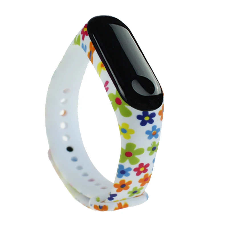 Už Xiaomi Mi Band 3 Dirželio Pakeitimo Riešo Dirželiai, Apyrankės Spausdinimo Silikono Smart Watch Band Reguliuojamas Juostos Apyrankės Dirželio 5