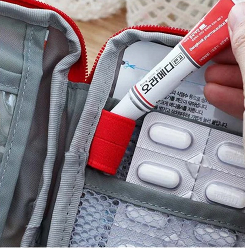 Lauko Pirmosios Pagalbos greitosios Medicinos Pagalbos Krepšys Medicina Narkotikų Tabletes, Dėžutę Namų Automobilių Survival Kit Atsiras Atveju Mažų Oksfordo Saugojimo krepšys 5
