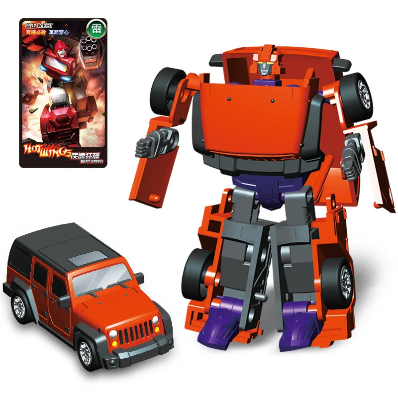 Mini Transformacijos Robotai Automobilių ABS Plastiko Anime Veiksmų Skaičius, Žaislai Vaikams, Švietimo Deformacijos Karys Kovos Žaislas Berniukams Dovana 5
