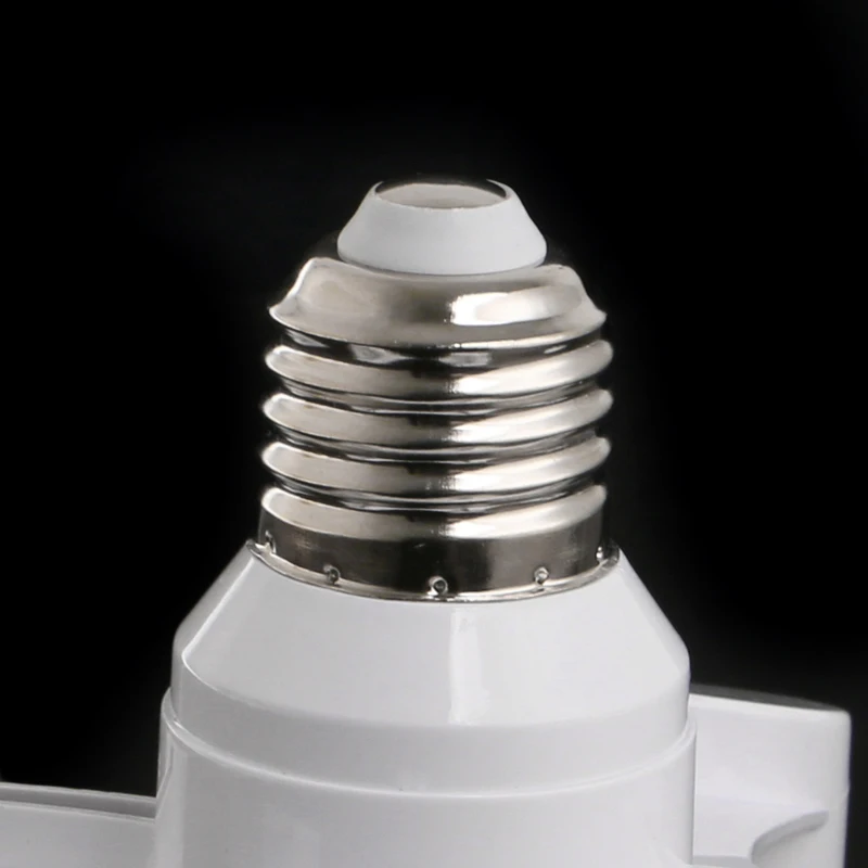 3 1. E27, Kad 3E27 Bazės Lizdas Splitter LED Šviesos Lempos, Lemputės Adapteris Turėtojas Balta AXYC 5