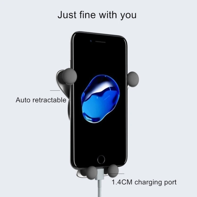 1PCS Universaliųjų Automobilių Ventiliacijos Gravity Telefono Laikiklis Laikiklis išmanųjį Telefoną, Mobiliųjų Telefonų Turėtojams, Stendų, Automobilių Reikmenys IPhone Samsung 5