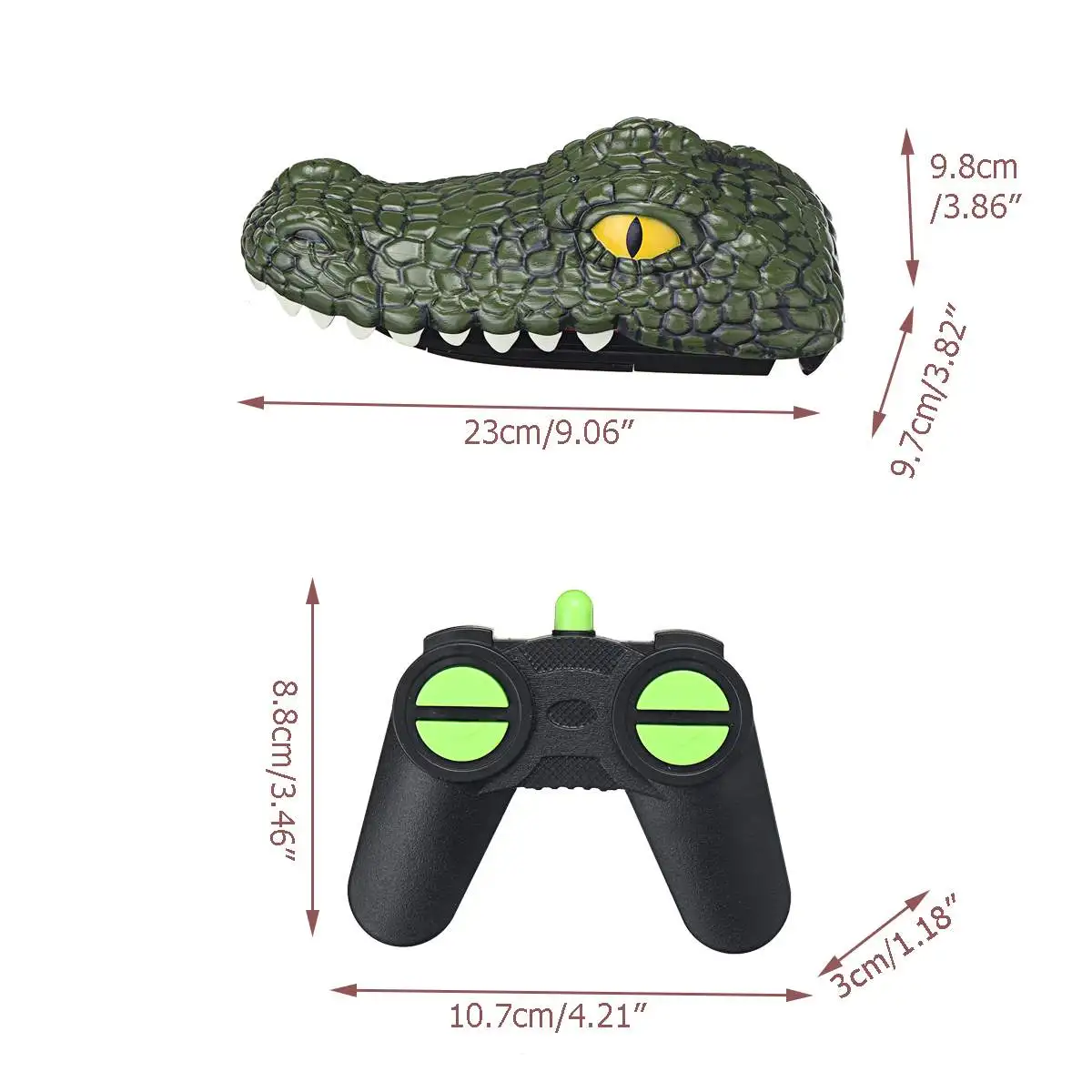 Krokodilas RC Valtis 2.4 G Nuotolinio Valdymo Elektros Lenktynių Valtis Vandeniui Modeliavimas Krokodilo Galva Išdaiga Žaislas Vaikams, Siaubo Šalis Žaislai 5