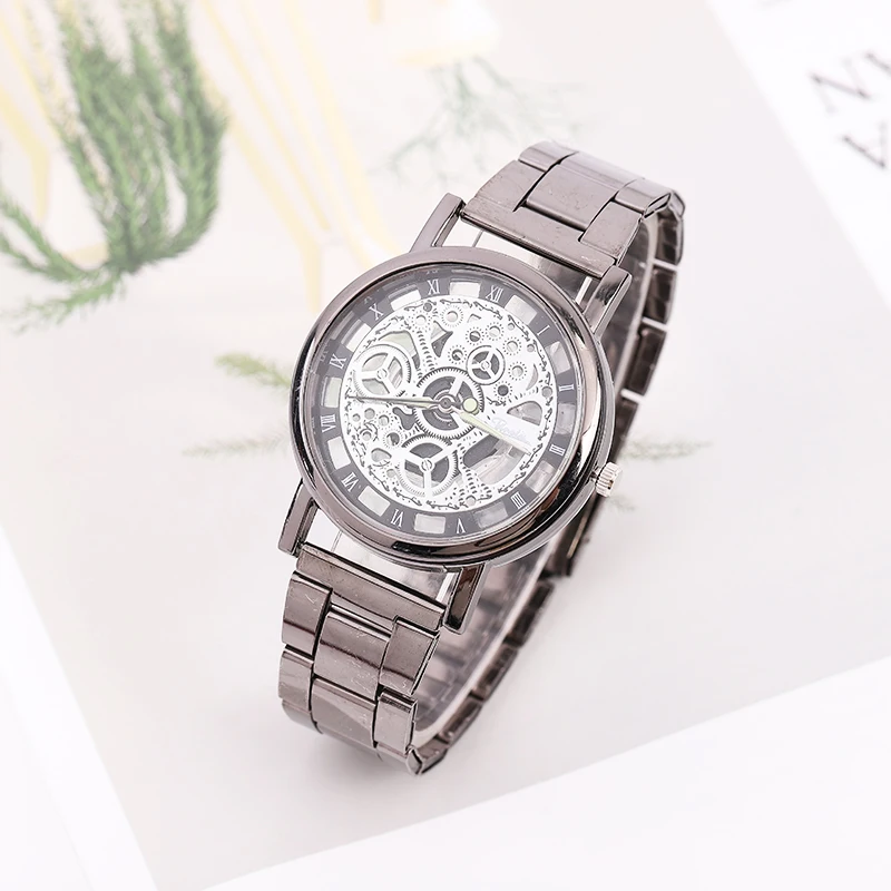 2019 Mens Laikrodžių, Prabangių drabužių Tuščiavidurių Metalo Mechaninės Kvarco Žiūrėti Reloj Mujer Moterų Verslo Laikrodį Dovanų 5